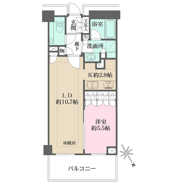 ザ・パークハウス福岡タワーズ　WESTの間取図