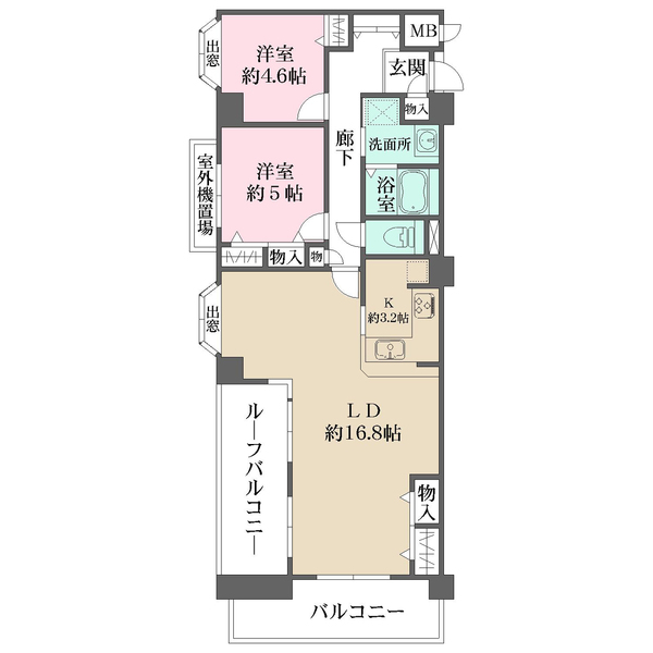 ファミール南福岡の間取図