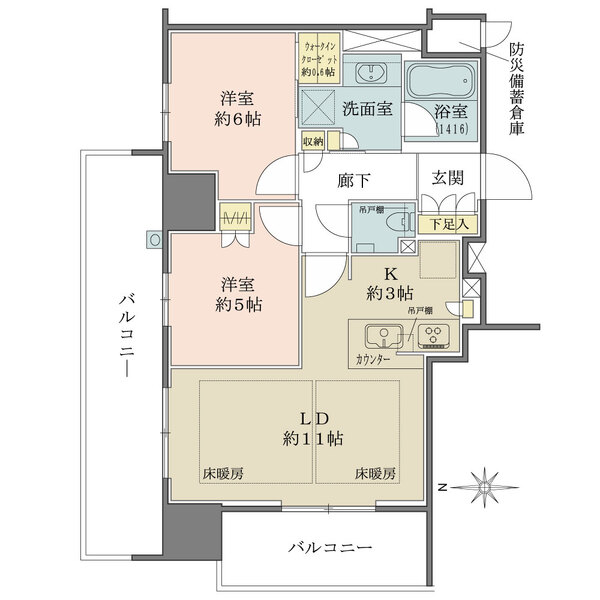 ザ・パークハウス大手門の間取図