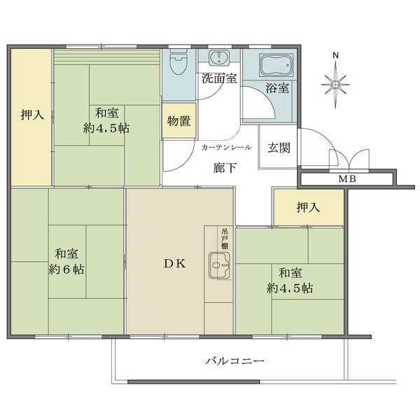 麻生台団地の間取図