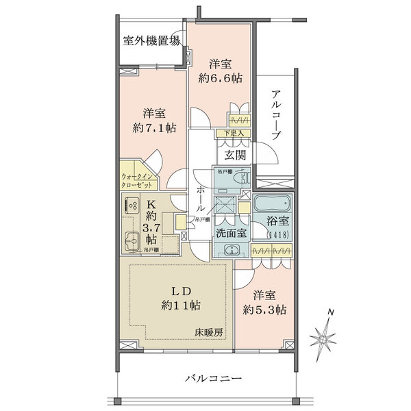 本郷パークハウス　ザ・プレミアフォートの間取図