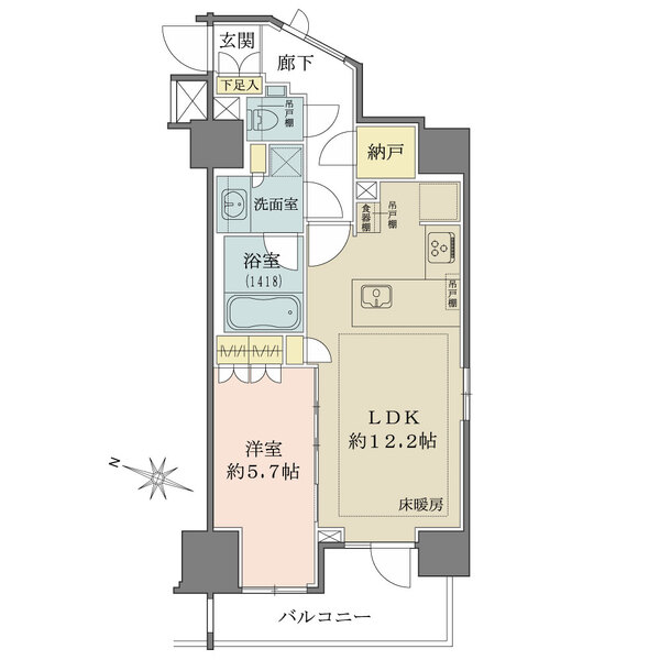 オープンレジデンシア文京本駒込の間取図