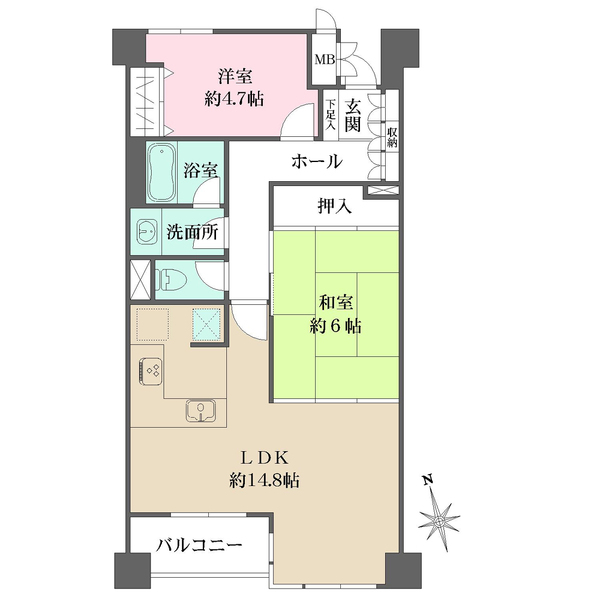 コートハウス早稲田の間取図