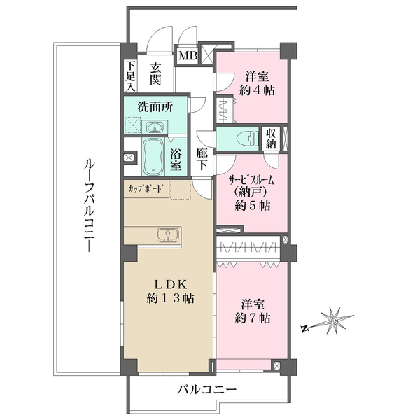 千石ホームズの間取図