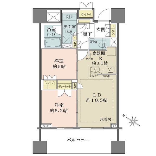 ザ・パークハウス本郷の間取図