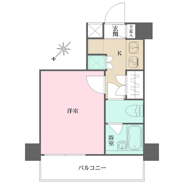 スカイコート押上第2の間取図