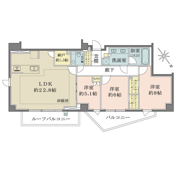 ディアナコート小石川播磨坂レジデンスの間取図