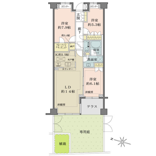 パークハウス千石丸山町の間取図