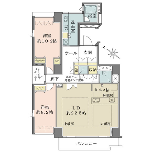 ルクラス本駒込の間取図