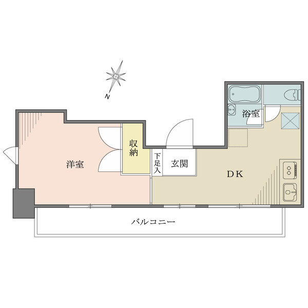カーネ小日向の間取図