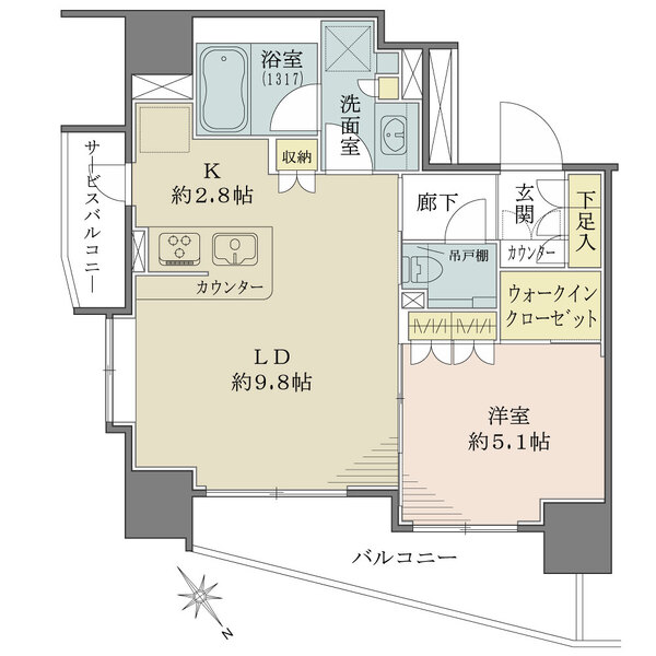 ガーラ・レジデンス文京白山の間取図