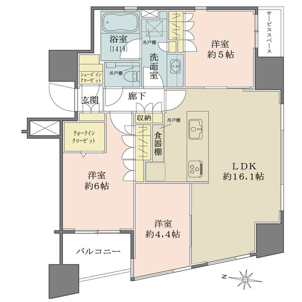 パークホームズ本郷東大前の間取図