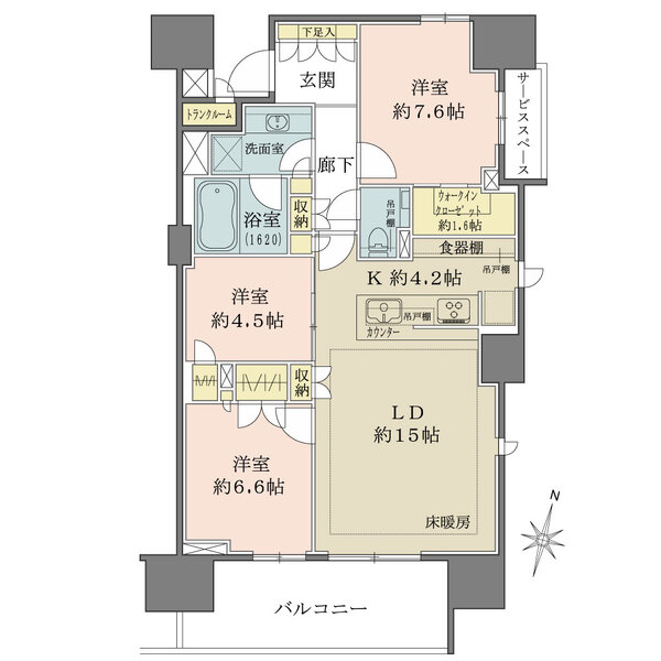 ザ・パークハウス本郷の間取図