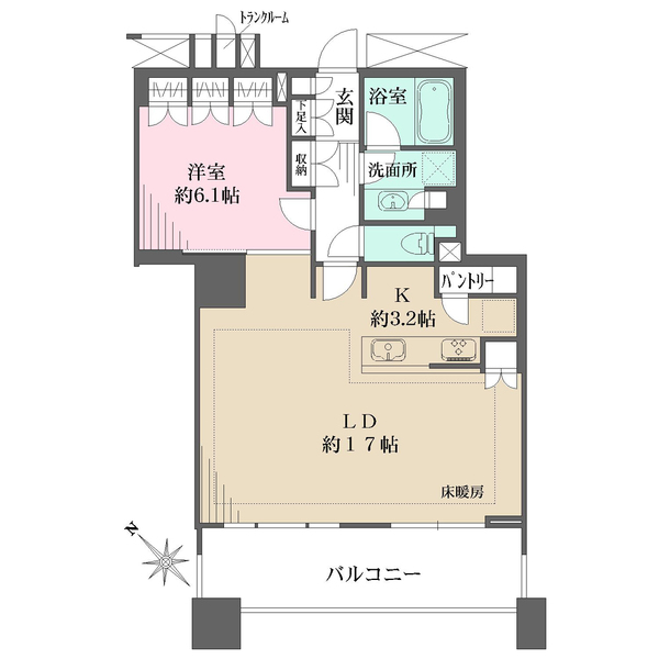 Brillia Mare 有明 TOWER&GARDENの間取図
