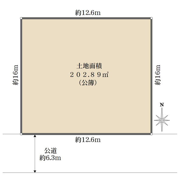 横浜市磯子区岡村八丁目古家付土地の間取図