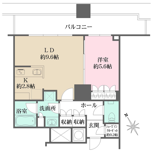 ザ・パークハウス西新宿タワー60の間取図