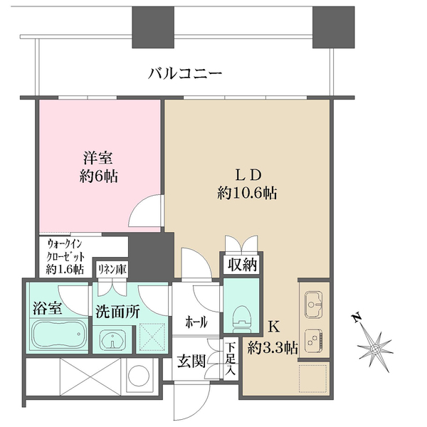 ザ・パークハウス西新宿タワー60の間取図
