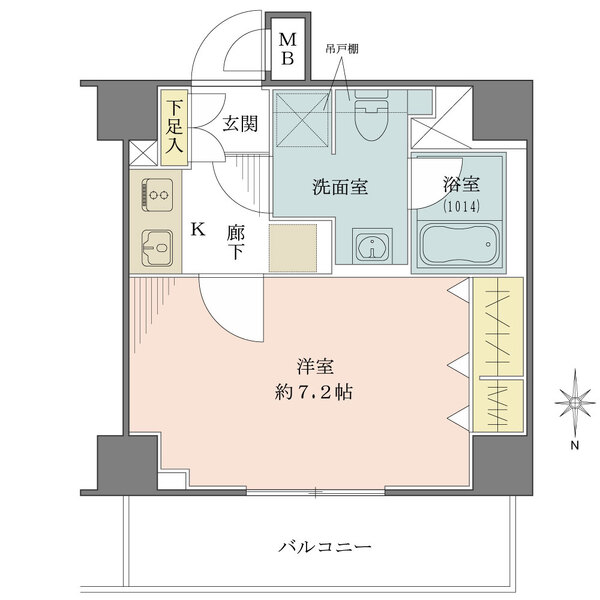 プレール・ドゥーク新御徒町の間取図