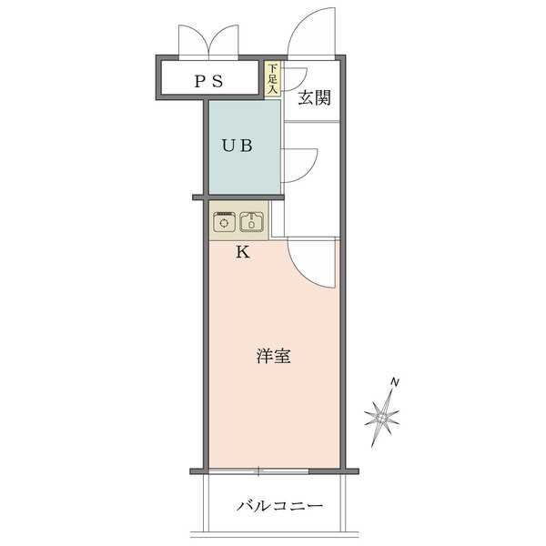 日神パレス新高円寺の間取図