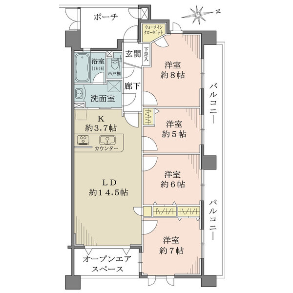 グランシティ練馬春日町IIの間取図