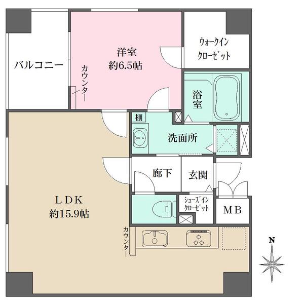 ユニーブル池袋　リ・ノヴァスの間取図