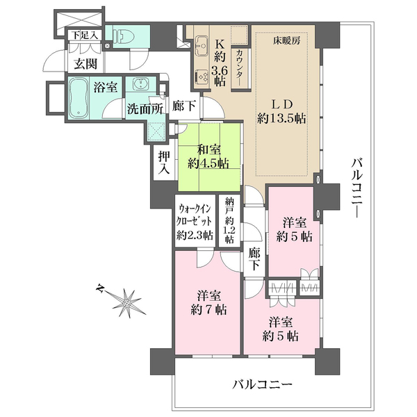 MID　OASIS　TOWERS　タワー棟の間取図