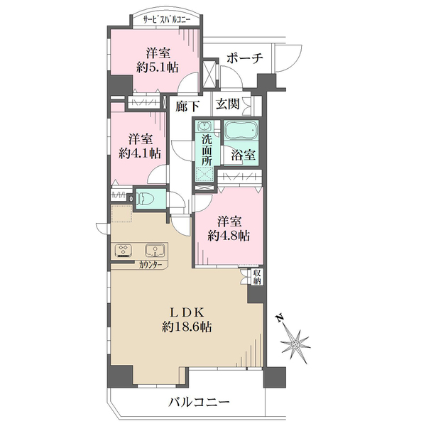ナイスアーバン川崎の間取図
