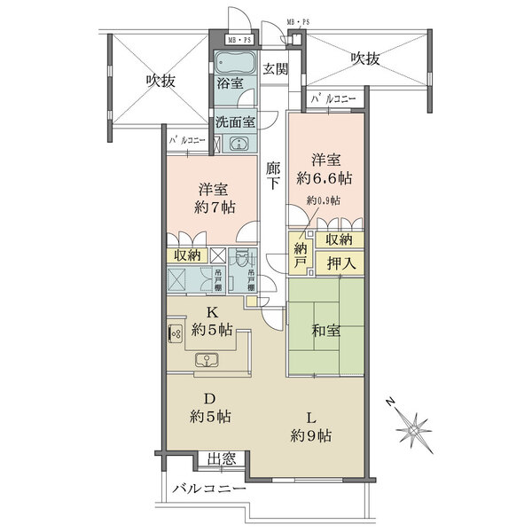 藤和日吉ホームズの間取図