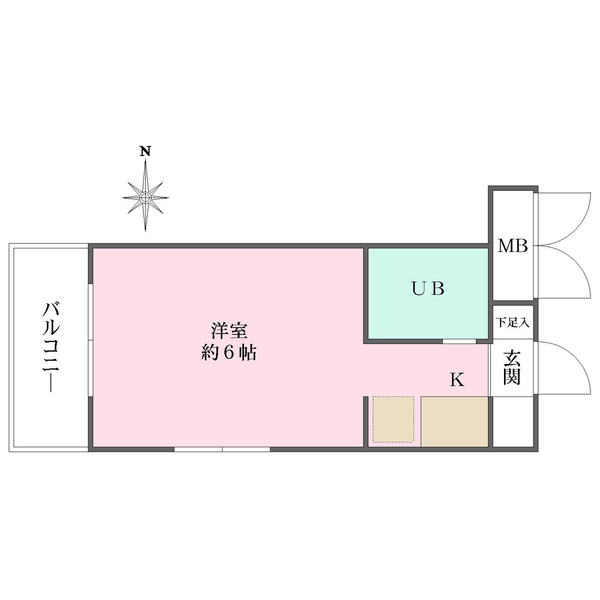 スカイコート元住吉第2の間取図