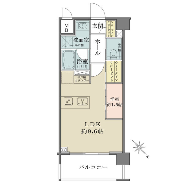 グラサージュ横濱鶴見グレイスコートの間取図