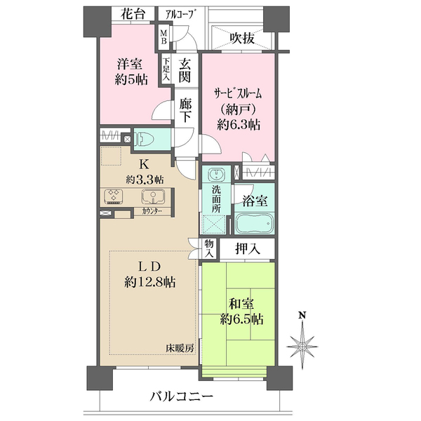 クレッセント新丸子IIIの間取図