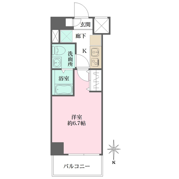 プレスト武蔵小杉の間取図