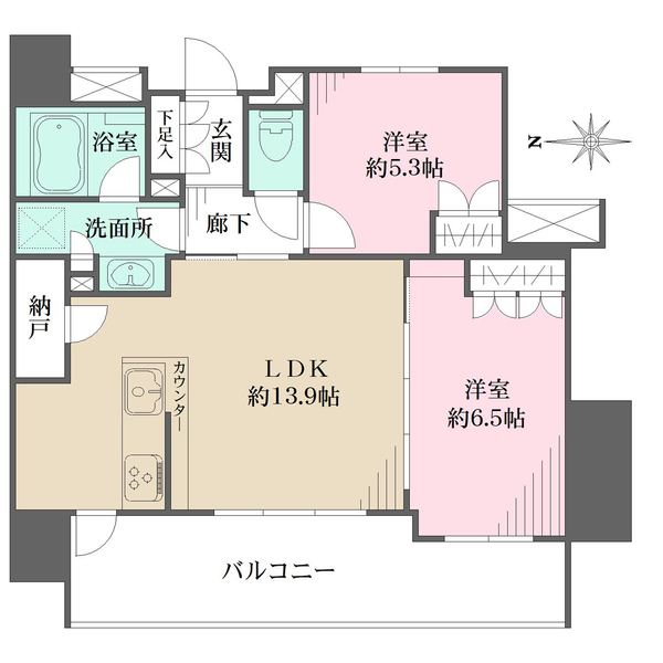 ザ・パークハウス川崎の間取図
