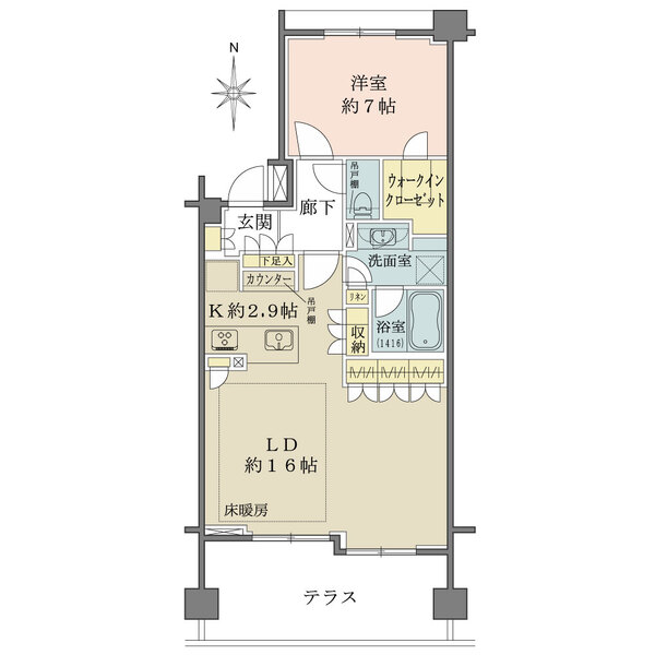 パークハウス武蔵新城レジデンスの間取図