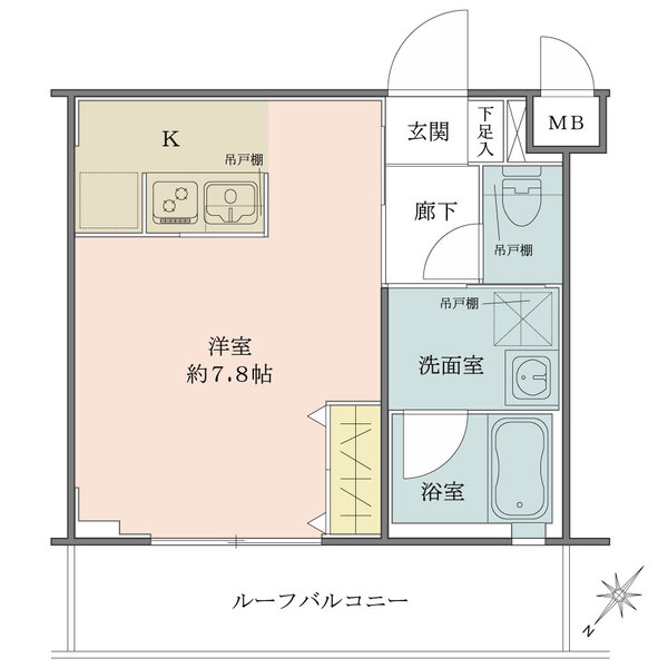 ハーモニーレジデンス大森山王＃002の間取図