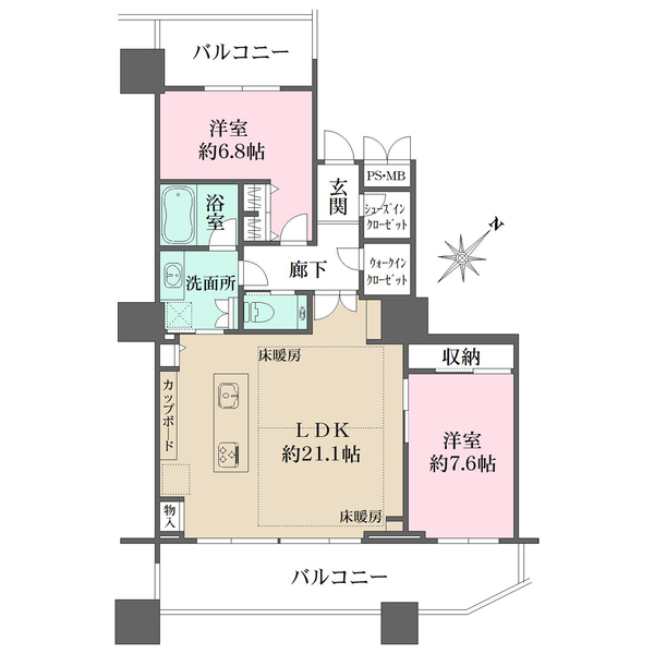 パークタワー東京フロントの間取図