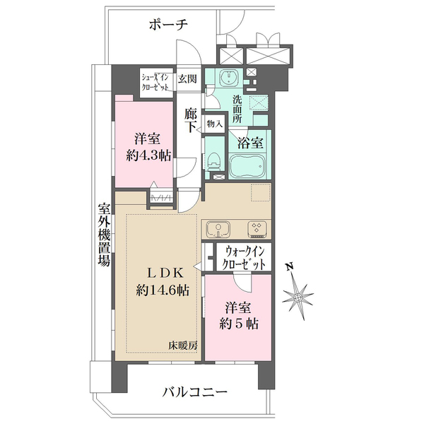 マイキャッスル大森町エクセレントステージの間取図