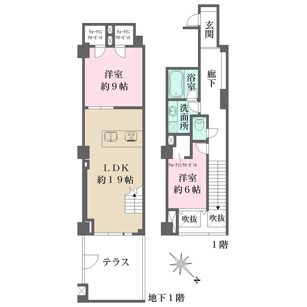 シティインデックス三田伊皿子坂の間取図
