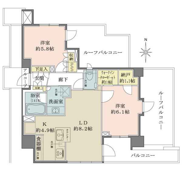ザ・パークハウス東品川の間取図