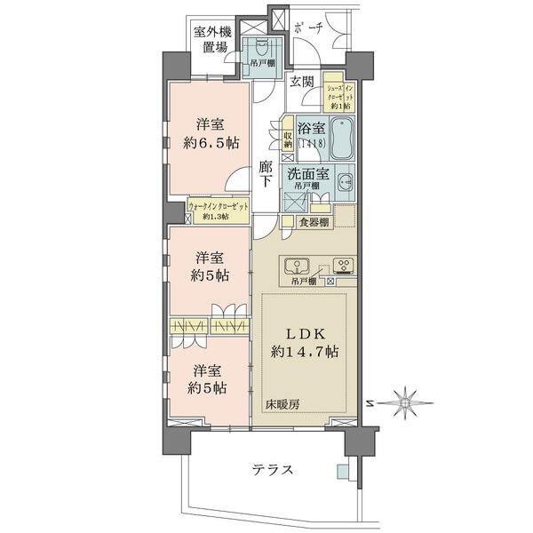 ザ・パークハウス東品川の間取図