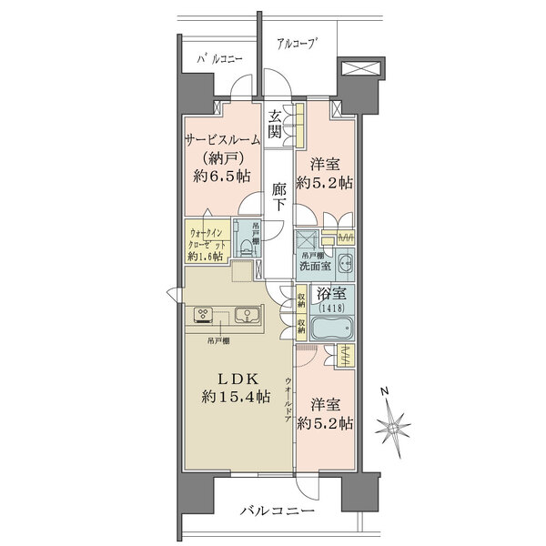 グランドメゾン品川シーサイドの杜の間取図