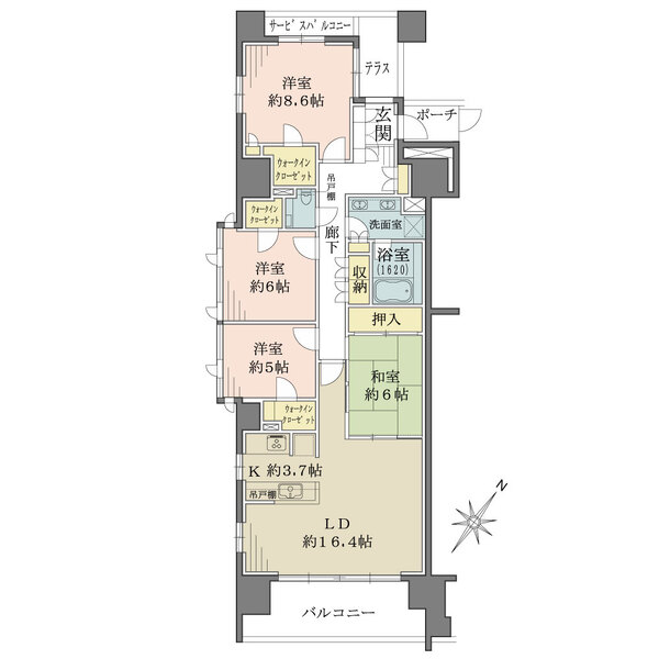 ブラウシアの間取図