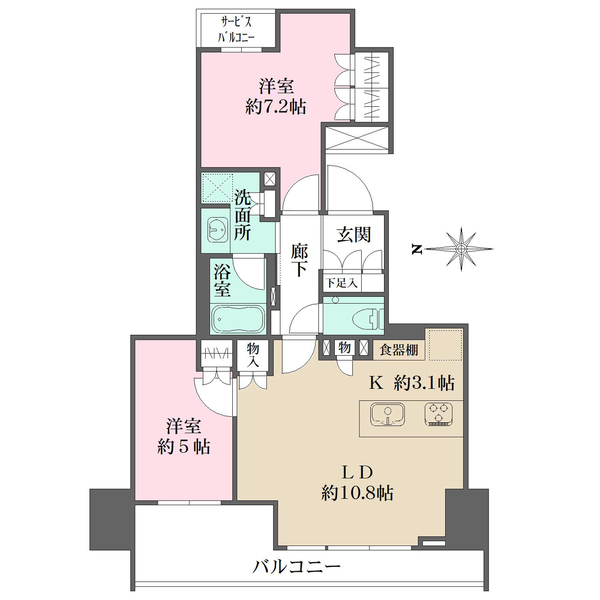 プレミスト北品川の間取図