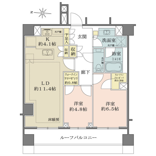 ザ・パークハウス高輪プレイスの間取図