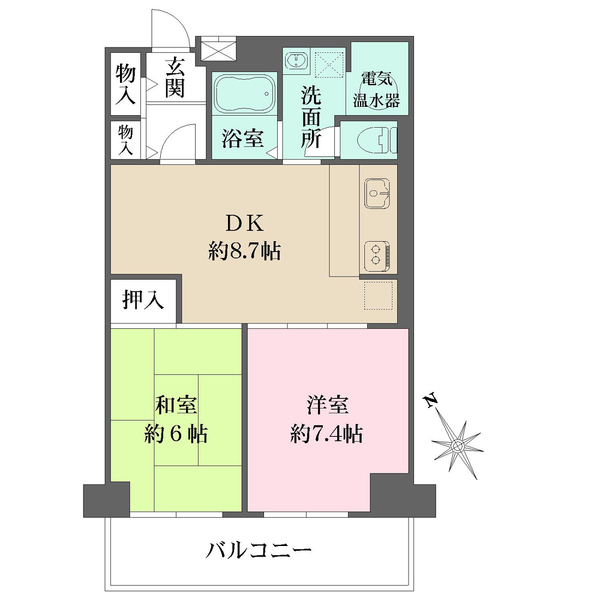 南大井アーバンハイツの間取図