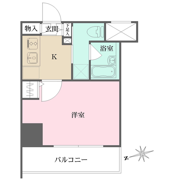 スカイコート品川南大井第2の間取図