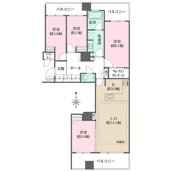 ワールドシティタワーズの間取図
