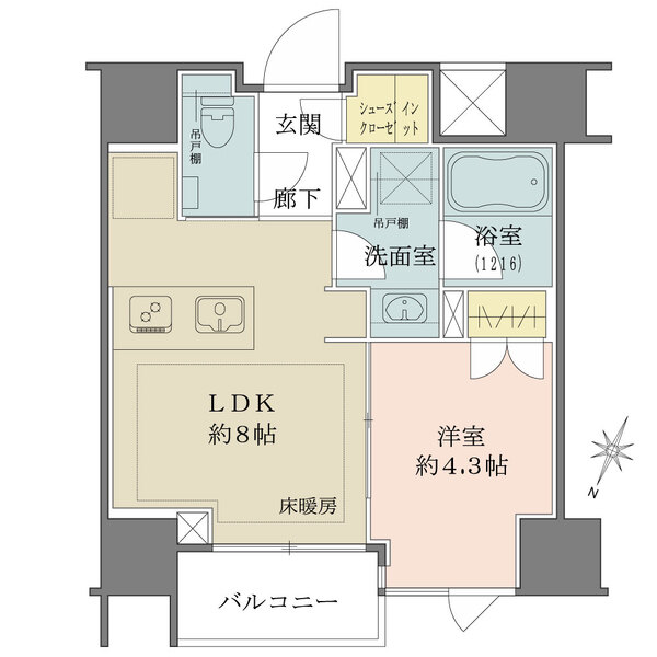 ピアース大井仙台坂の間取図