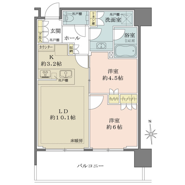 リビオタワー品川の間取図
