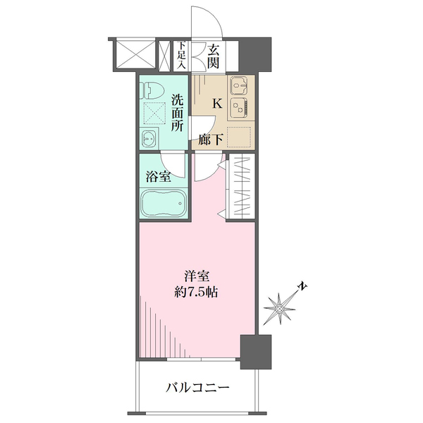 PREMIUM CUBE 三田の間取図